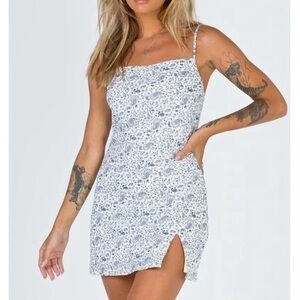 Princess Polly Letta Paisley Mini Dress with Slit